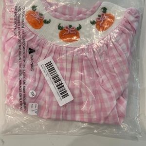 Busy Bee Smocks pumpkin dress